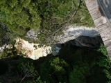 la profonda gola dal ponte dell'Outo