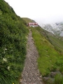 in arrivo al rifugio Marinelli